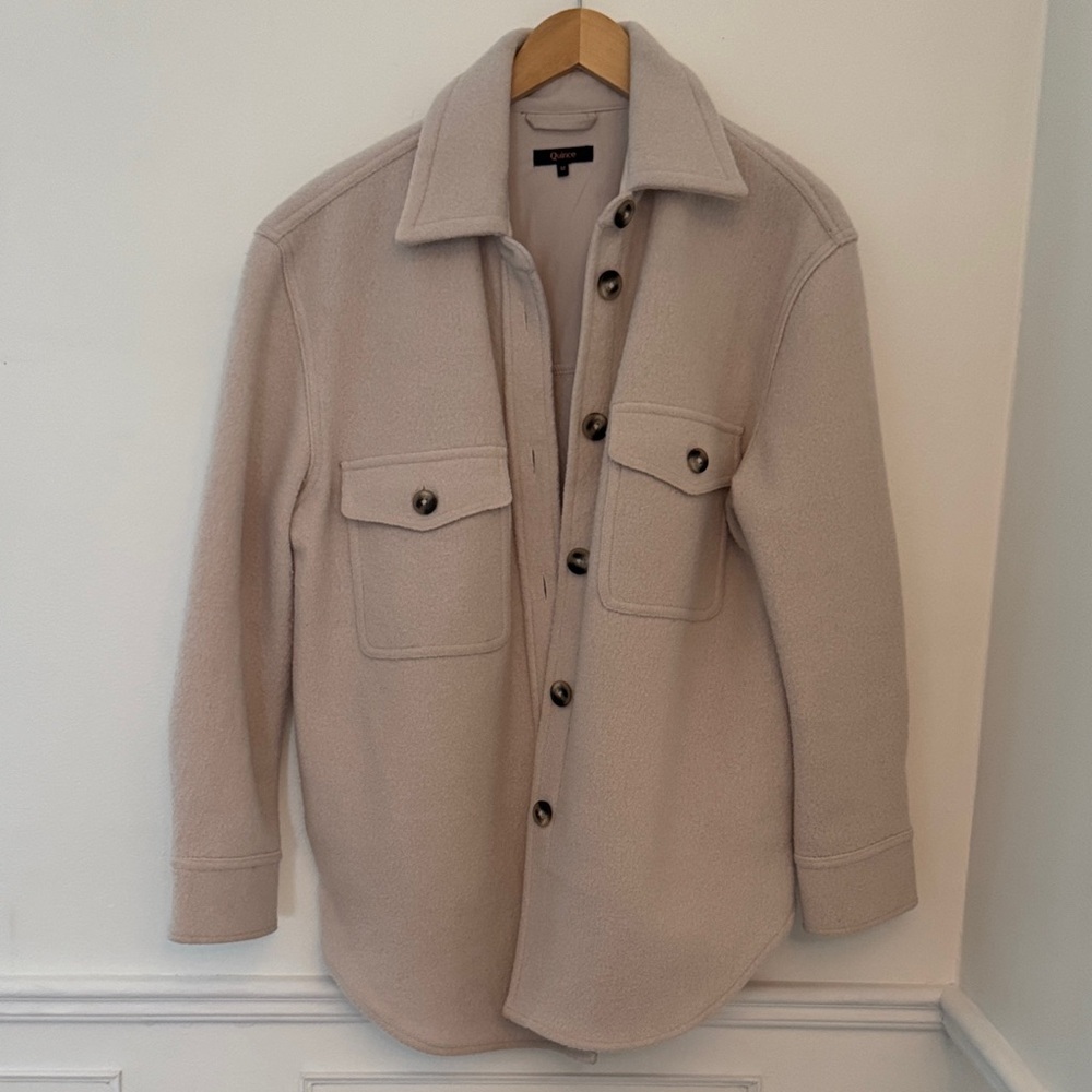 💯 merino wool shacket from Quince